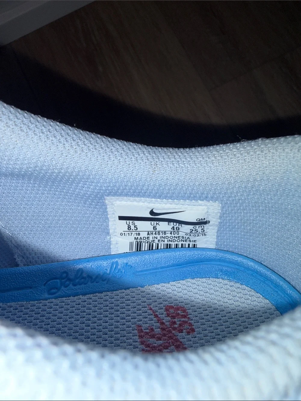 Nike Women’s Light Blue Canvas Low-Top Sneakers